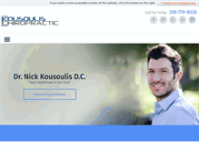 Tablet Screenshot of drnickchiropractic.com